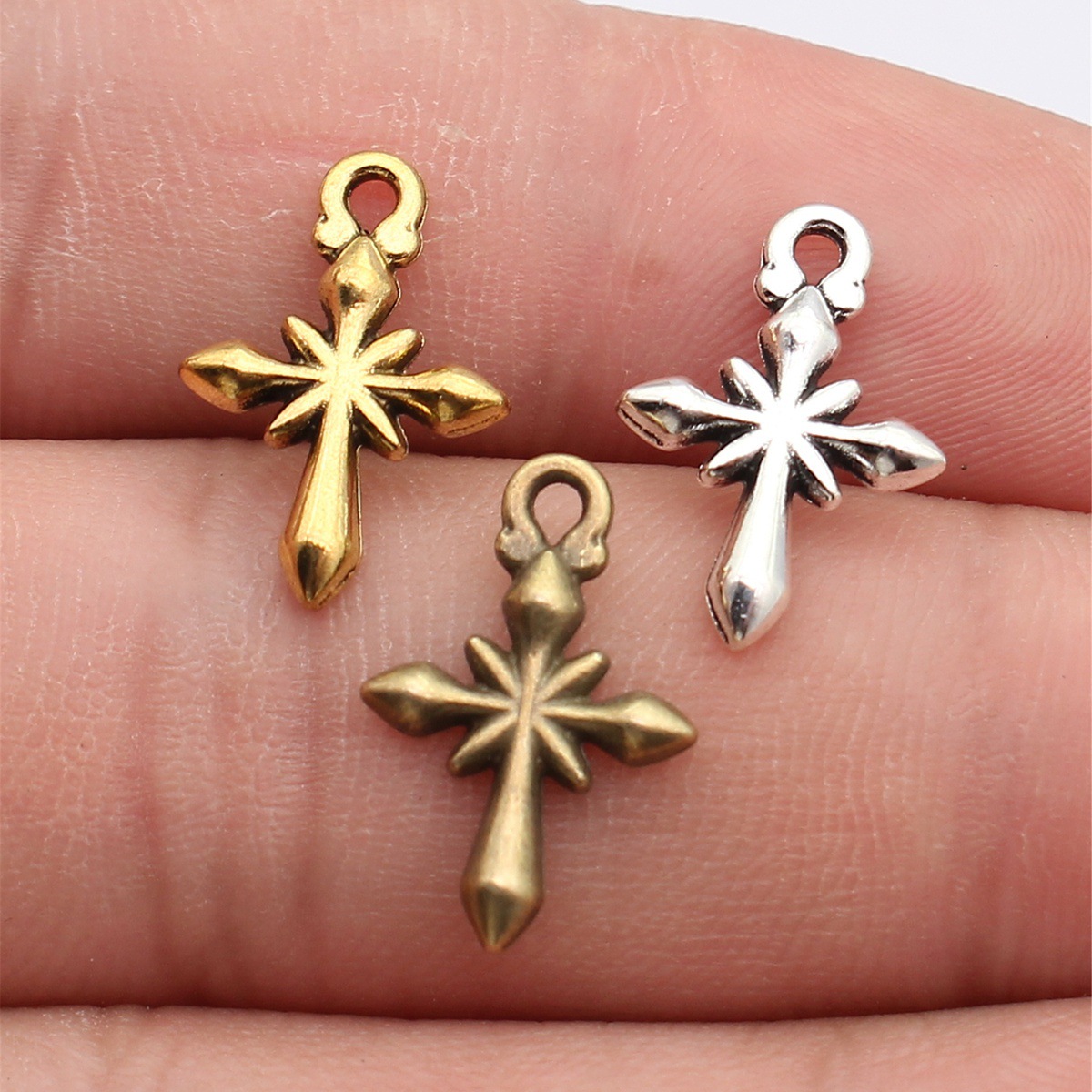 Vintage Fashion Stores - WYSIWYG 40個 18x12mm 3色 アンティークブロンズカラー アンティークシルバーカラー