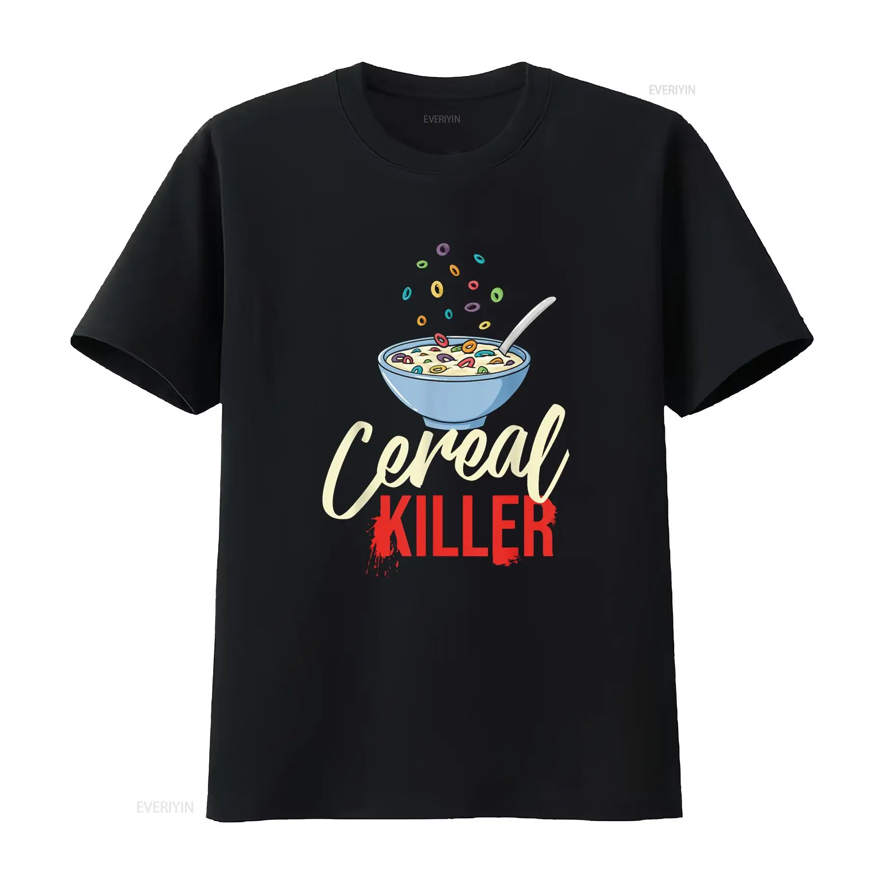 シリアルキラーボウルボックス朝食Tシャツヴィンテージウォッシ - Vintage Fashion Jersey のレビューと価格