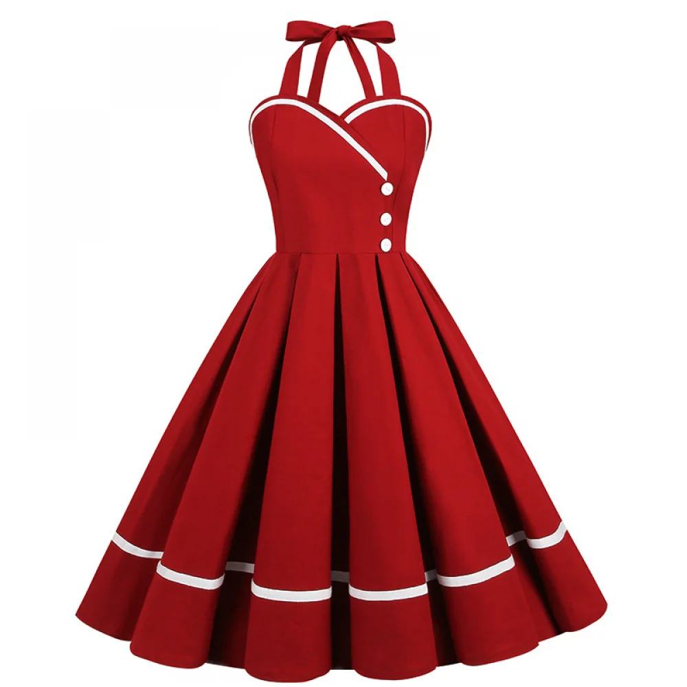 ハロウィン 50 年代 60 年代 80 年代レトロドレス女 - Vintage Fashion Dresses のレビューと価格