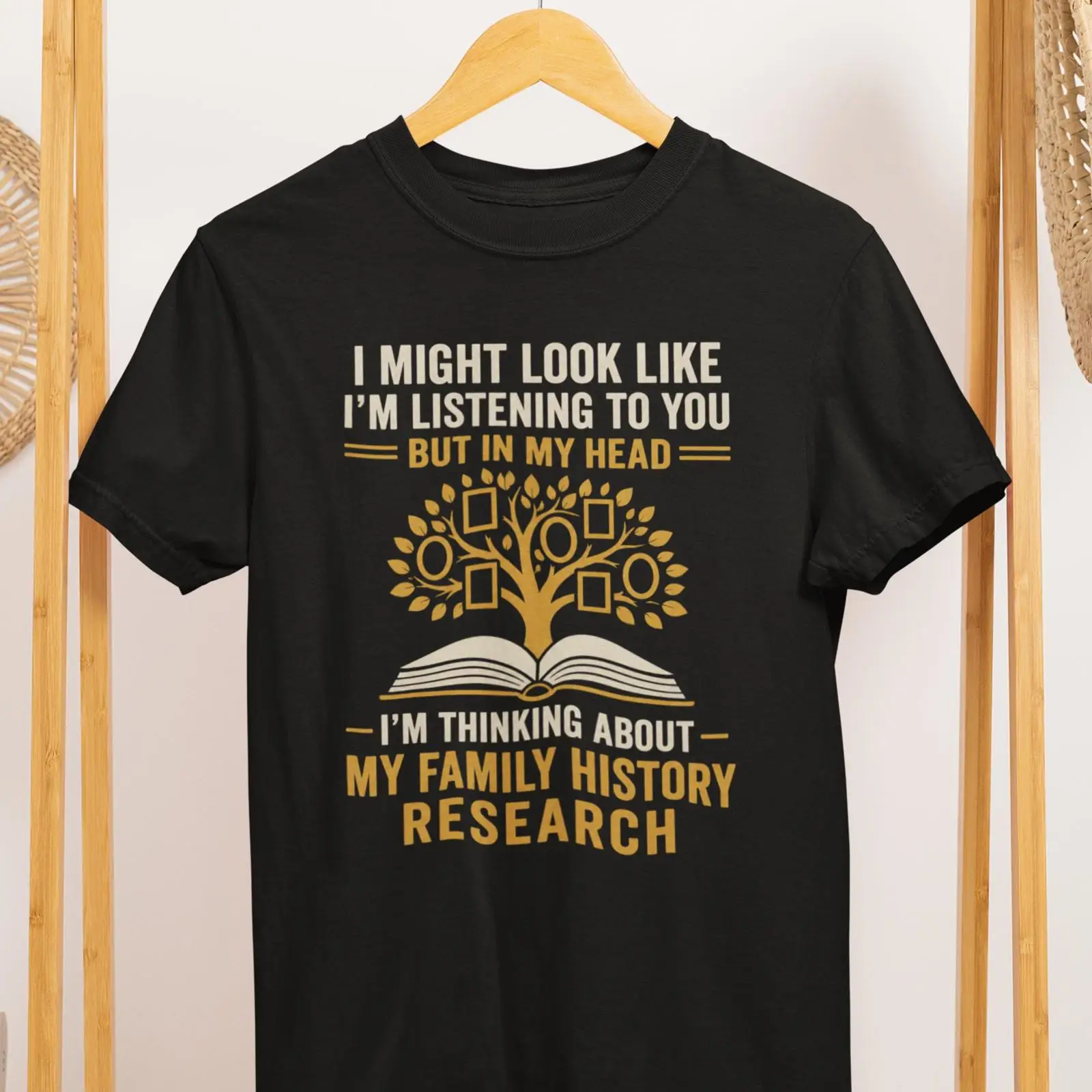 家系図調査Tシャツ、家系研究愛好家向け、木のモチーフ、アンセ - Vintage Fashion Research のレビューと価格