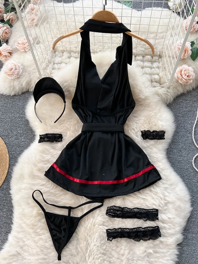 エロティックファッションセクシーなホルターランジェリードレス - Vintage Fashion Dresses のレビューと価格