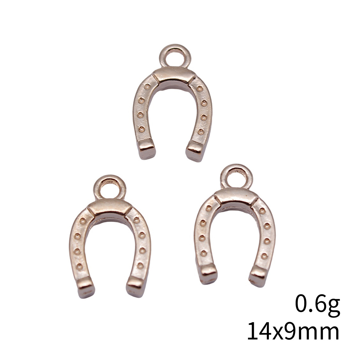 40個 14x9mm(0.55x0.35インチ) 3色 馬蹄 - Vintage Fashion Stores のレビューと価格